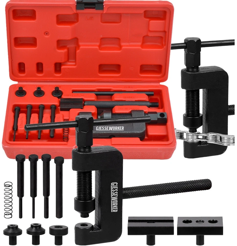 Kit Smaglia Rompi Catena Monta Rimonta Catene Moto Bici Cross da 25 a 630